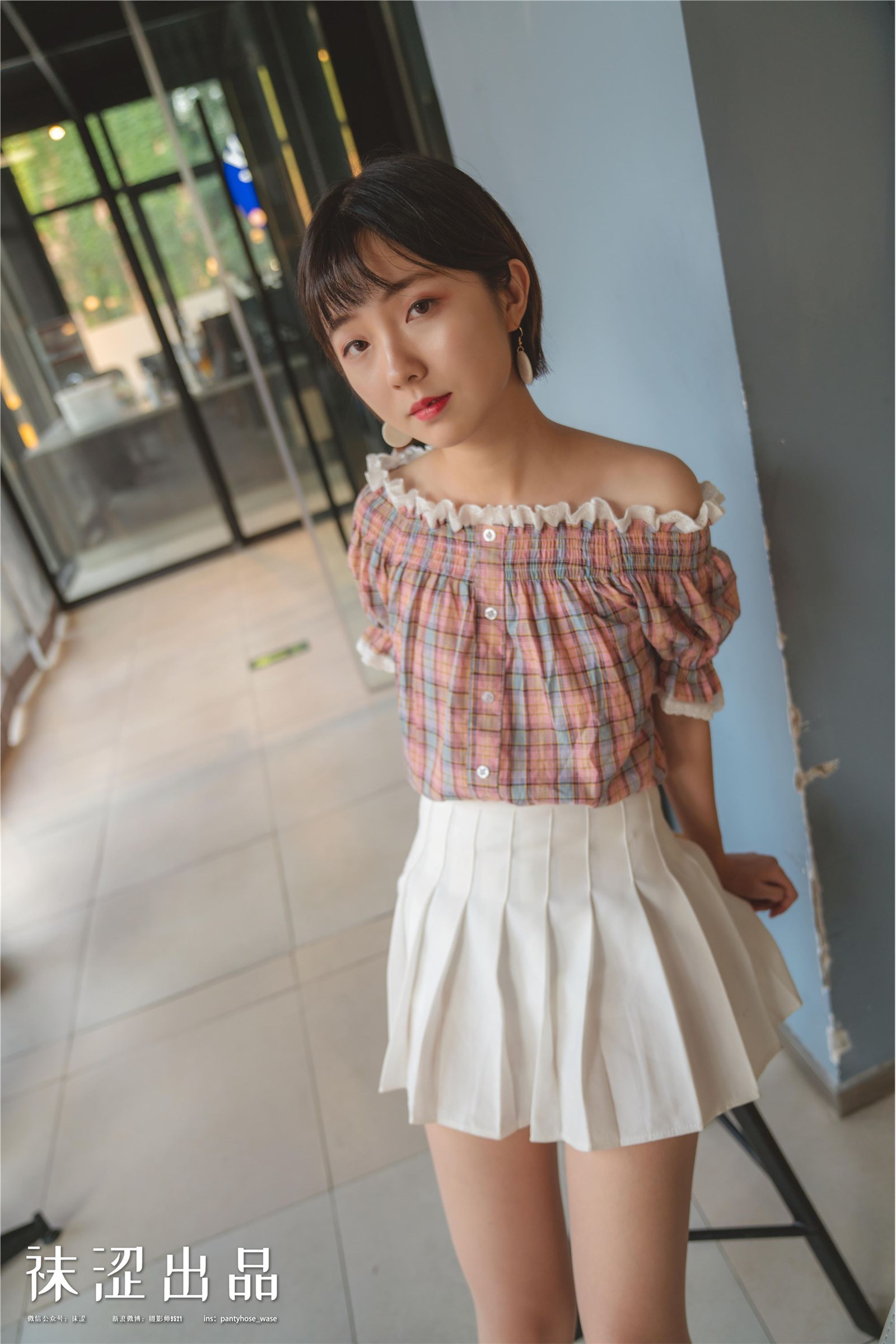 Socks acerbity 076 warm ~ pastoral style pleated skirt(41)